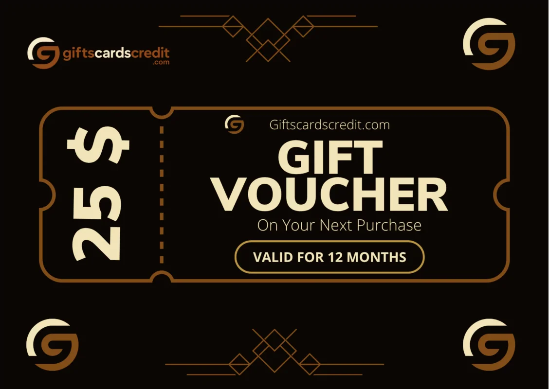$25 Digital Gift Card Credit – Instant Delivery